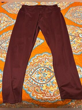 Maurices Maroon High-Rise Leggings